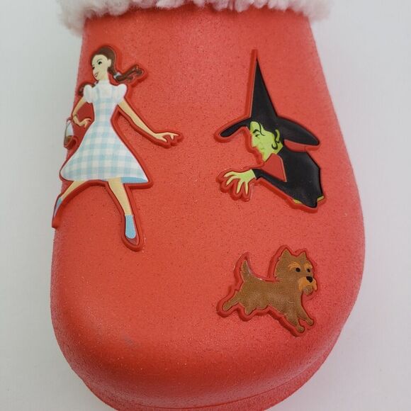 The Wizard Of Oz Girls Size 2/3 Red Slip On Lined Comfort Clog Shoes - Picture 9 of 10